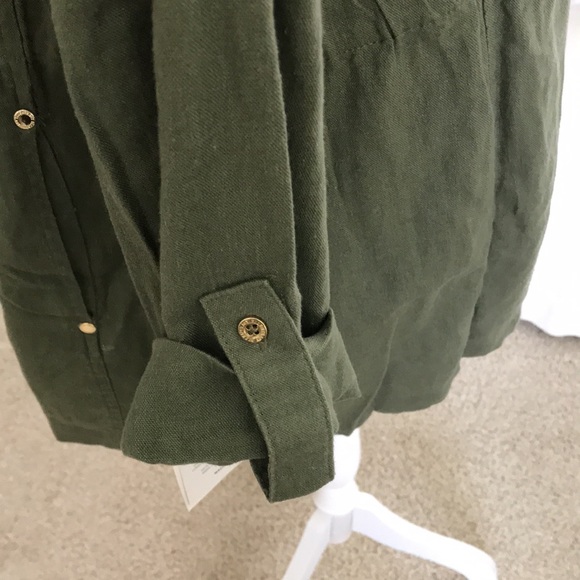 Simply stunning zip up front linen jacket by Ellen Tracy, NWT - Picture 4 of 12